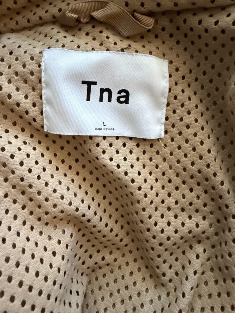 TNA Cozy Teddy Zip-Up Jacket in Taupe - Picture 5 of 5
